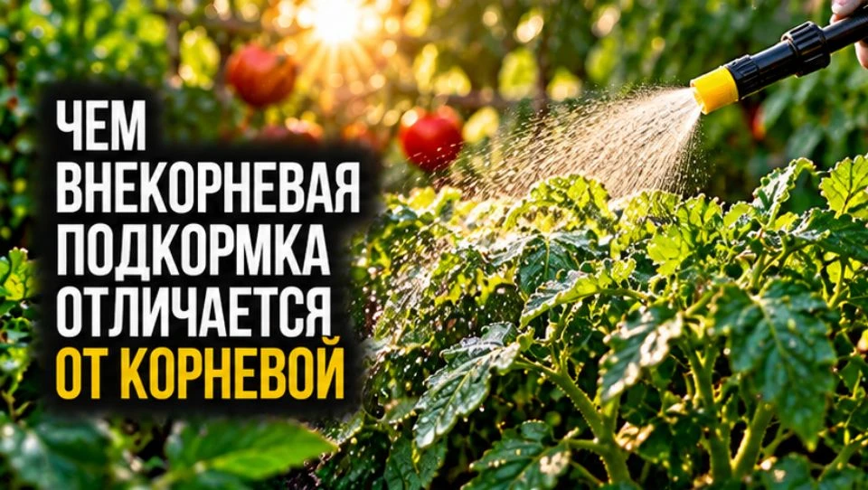 Чем внекорневая подкормка отличается от корневой