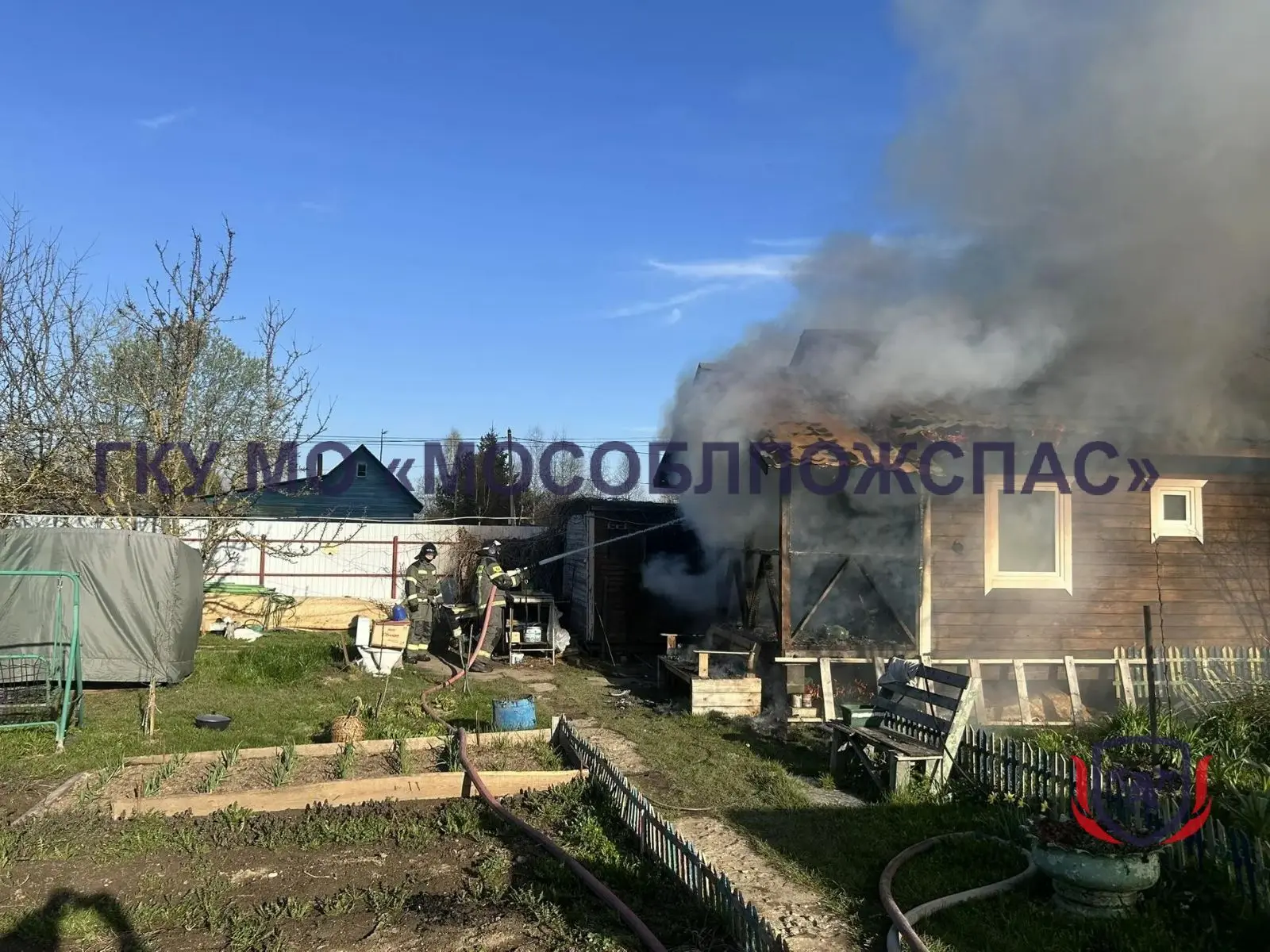 ⛔️ В Ступинском округе огнеборцы ликвидировали пожар в бане 💦  🔥 Вчера на территории СНТ "Березки-НТ