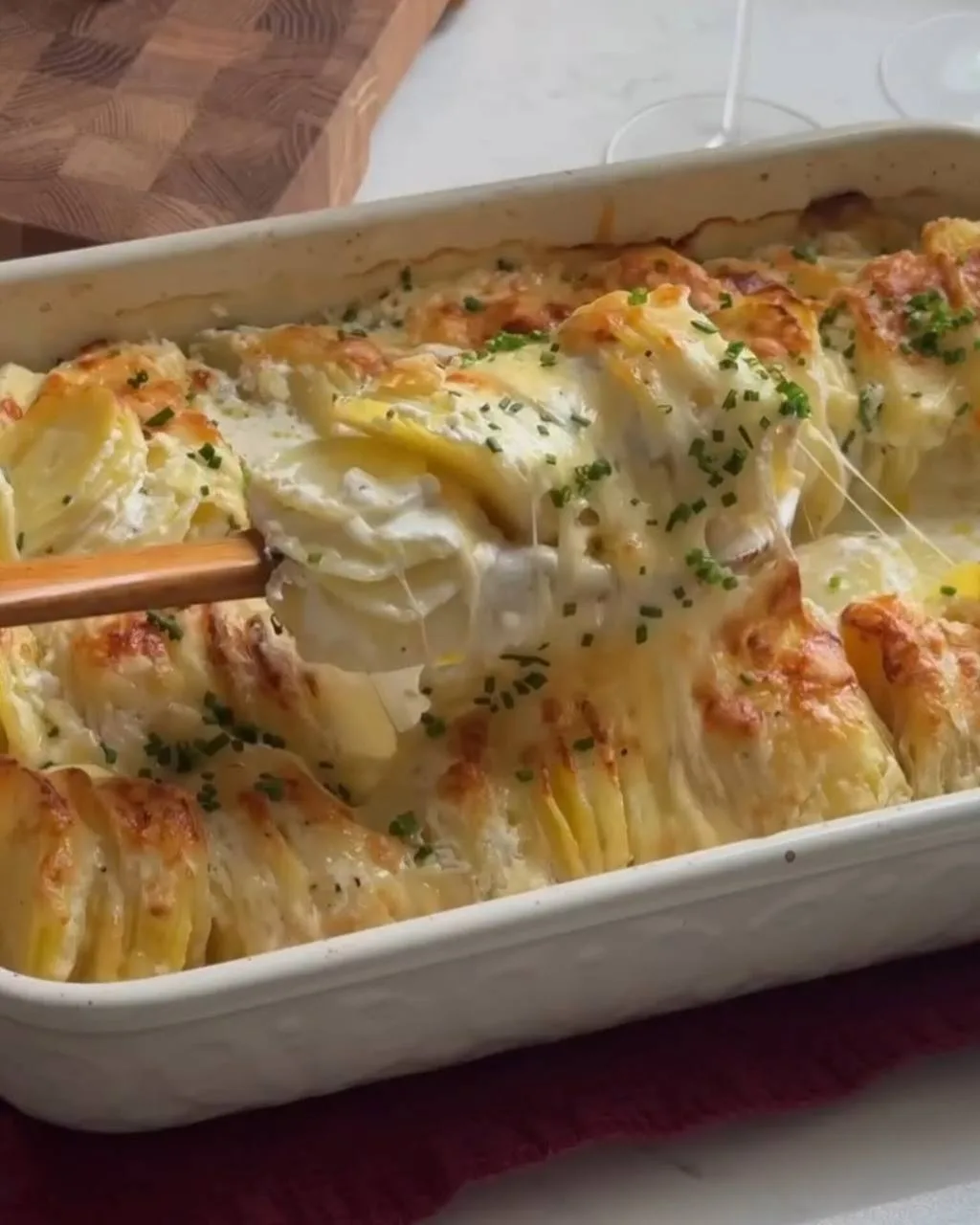 Картофельный гратен.