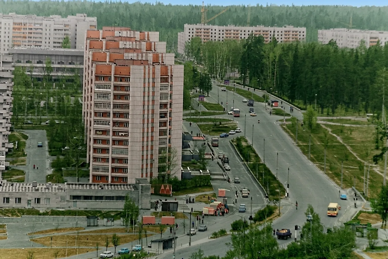 Так выглядел проспект Музрукова в конце 1980‑х.