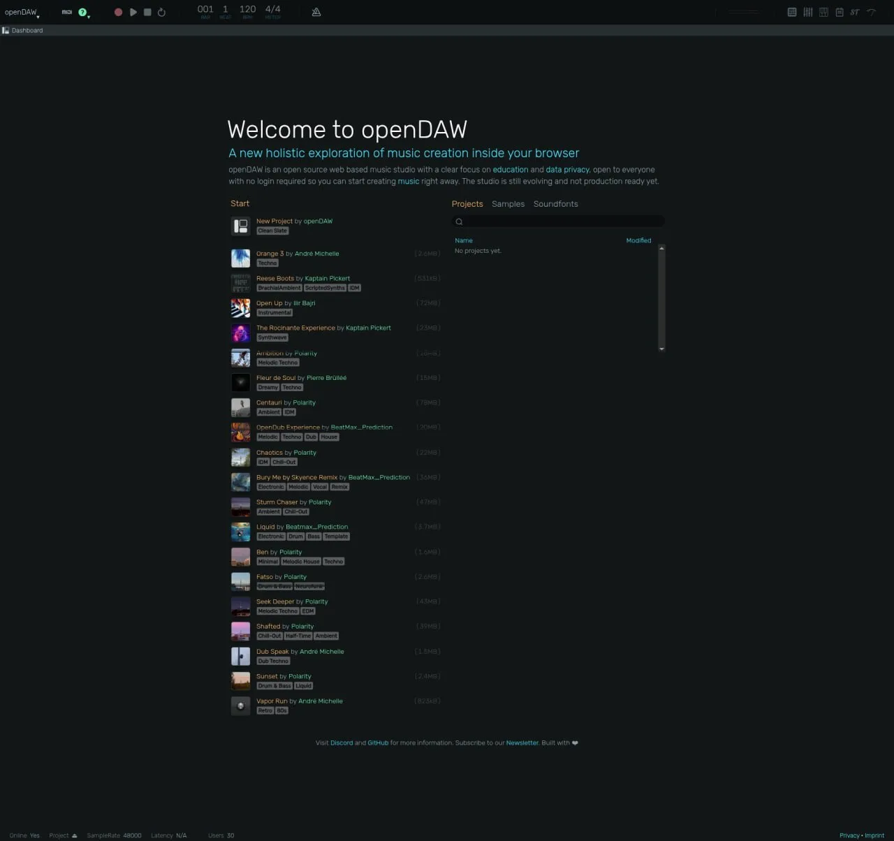 openDAW — это веб-рабочая станция для цифрового аудио следующего поколения (DAW), предн...