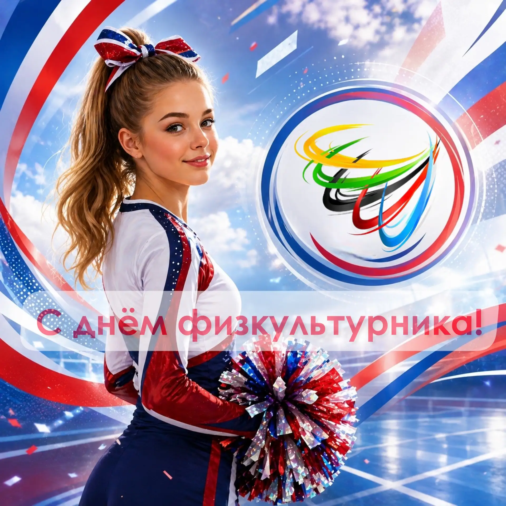 🤸 С днём физкультурника!  🤍💙❤️