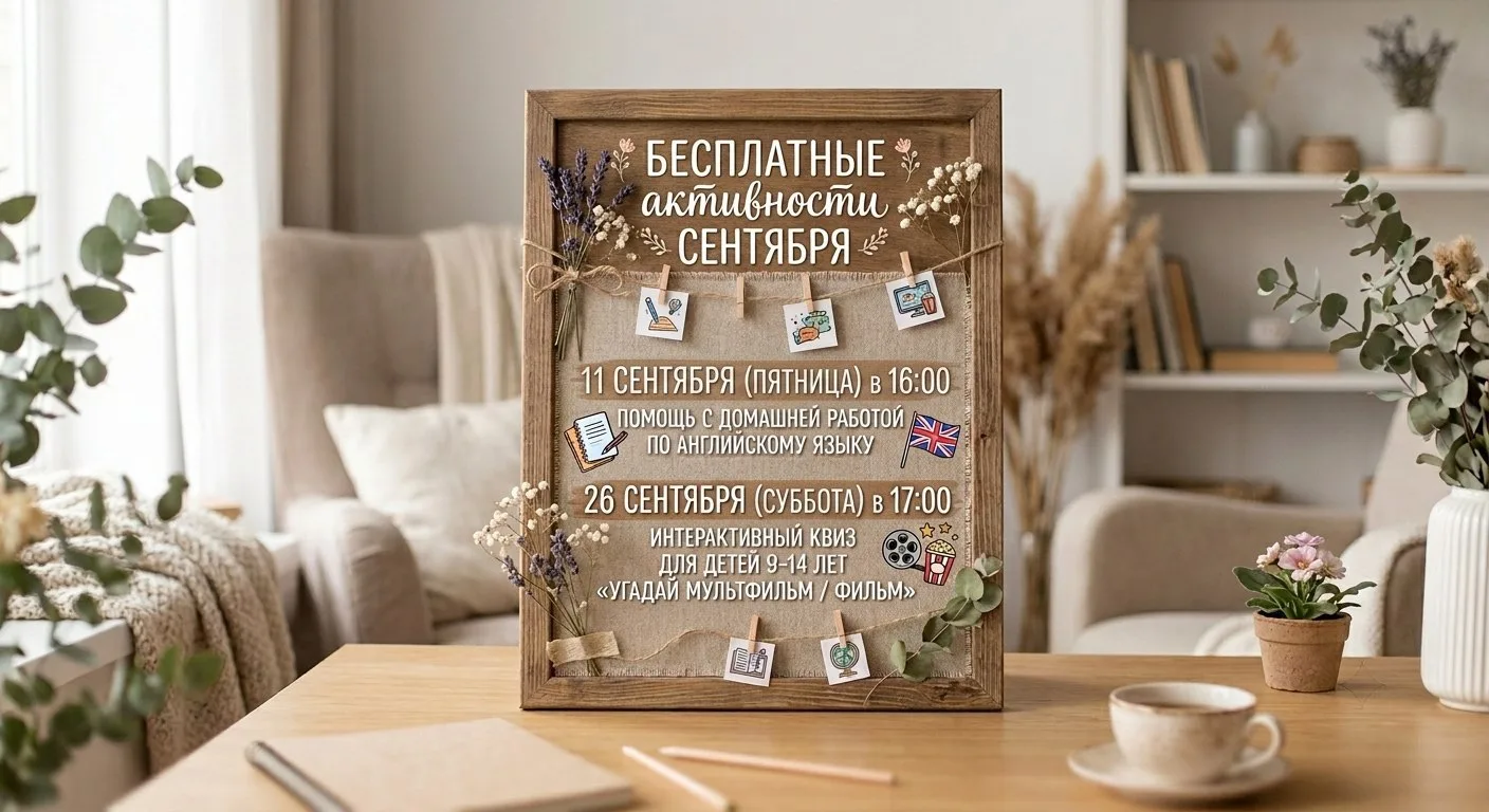 🍂 БЕСПЛАТНЫЕ АКТИВНОСТИ СЕНТЯБРЯ 🍂