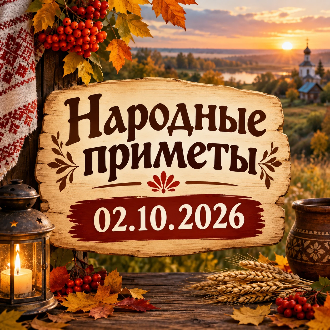Народные приметы на 02.10.2026 🍯
