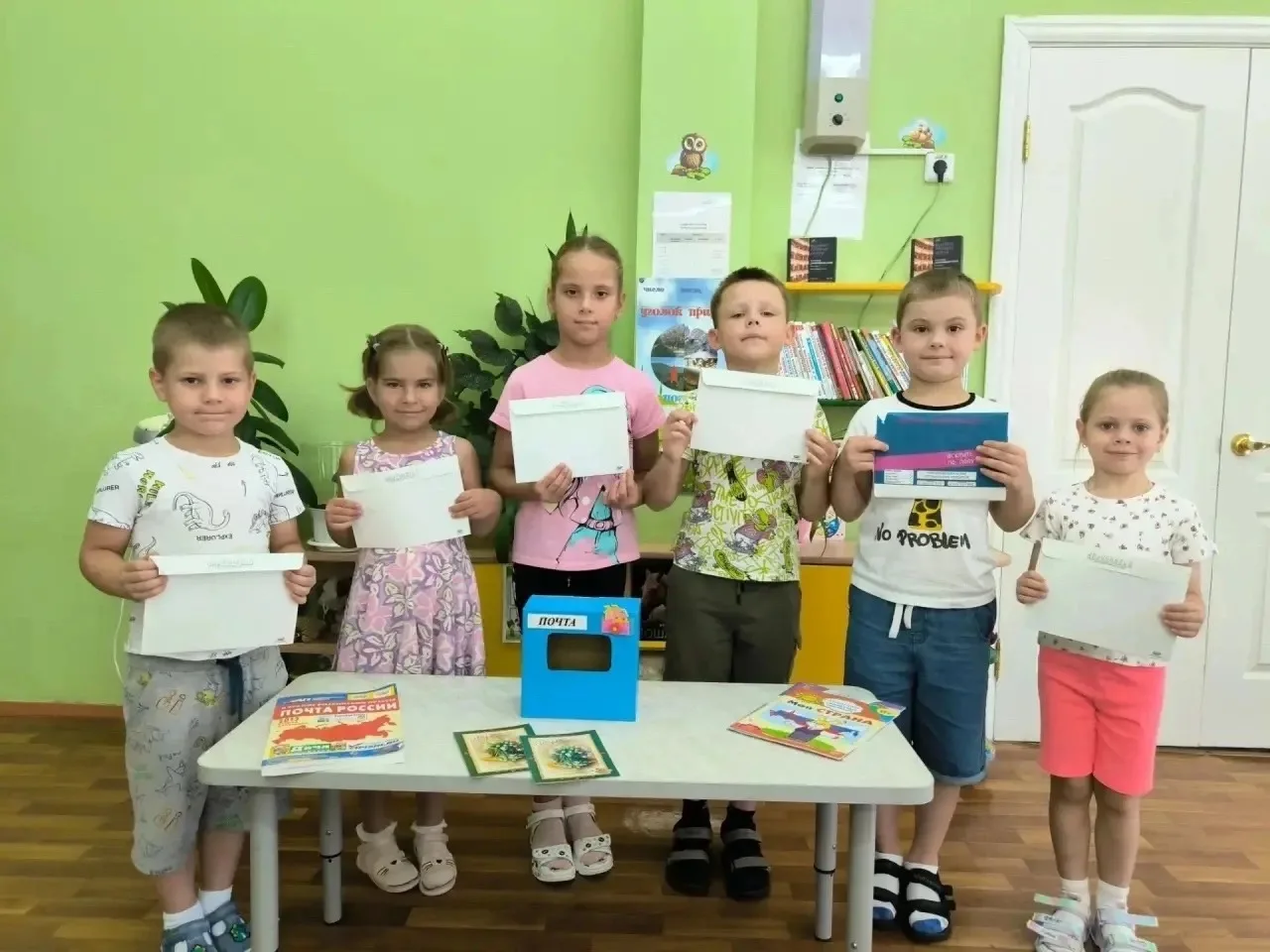 14 июля - Всемирный день почты💌   
  
 Воспитанники👫 групп 
N 1 "Осьминожки"🐙 и N 13 "Пчелки"🐝 п