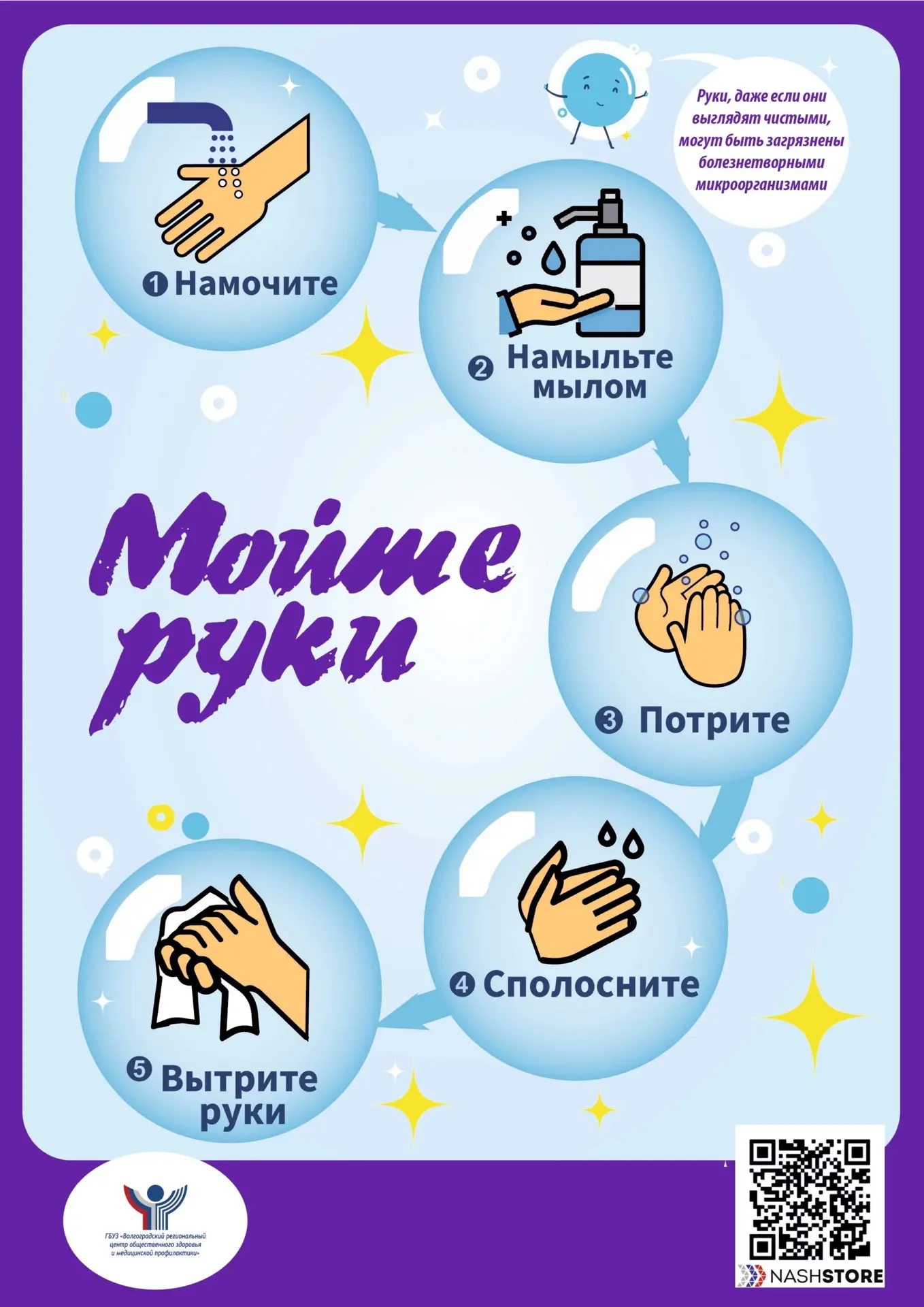 🦠Грязные руки являются фактором передачи целого спектра инфекционных и паразитарных заболеваний, в 