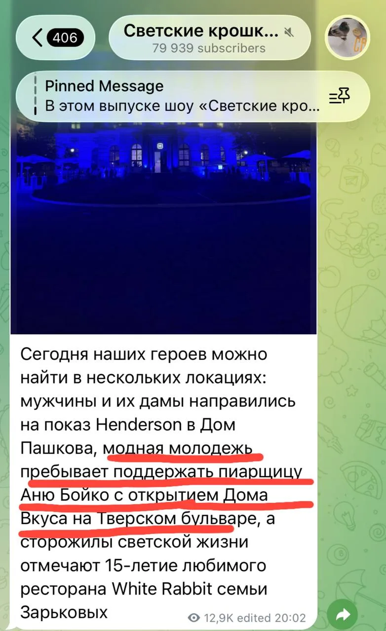 Кажется, за одно это предложение пиарщицу Анну Бойко стоило бы уволить: