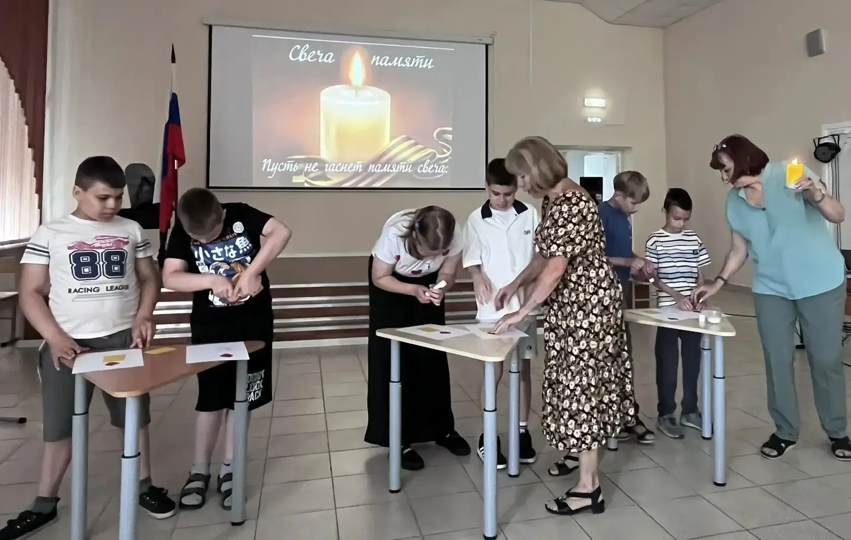 22 июня в нашей школе прошло  мероприятие на тему "День памяти и скорби", посвященное началу Великой