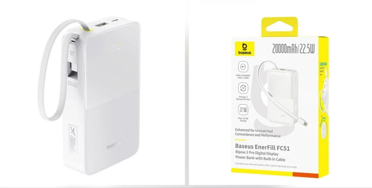 💢СНОВА В НАЛИЧИИ‼️

⭕Павербанк(внешний аккумулятор) Baseus на 20000mAh 22.5W белые-1399р🔥

🆕Все к