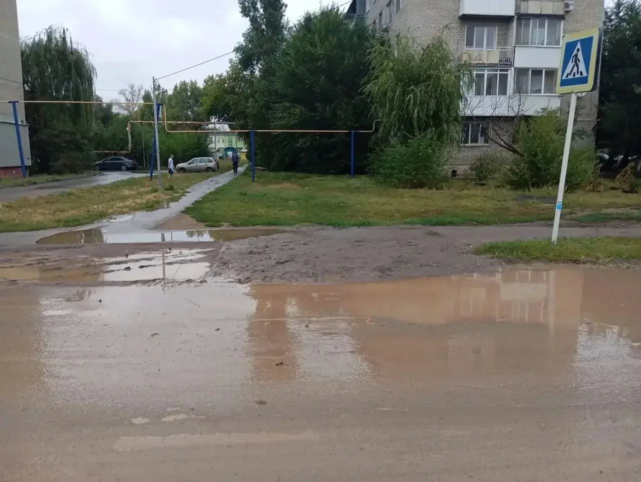 🤔Уважаемая администрация! Скажите, как пройти к школе через пешеходный переход, ведущи...