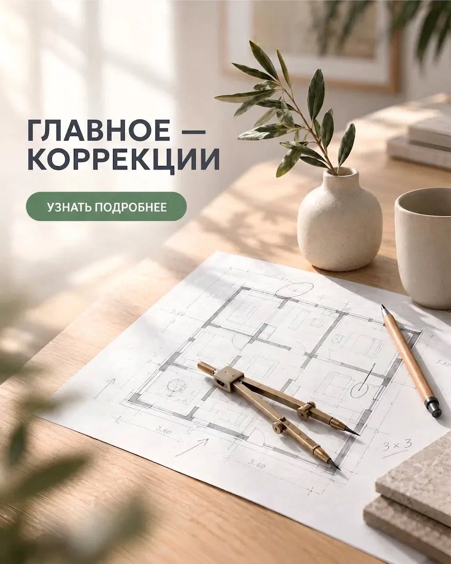 😱 Г-образная планировка, туалет в центре, входная дверь на Юге…