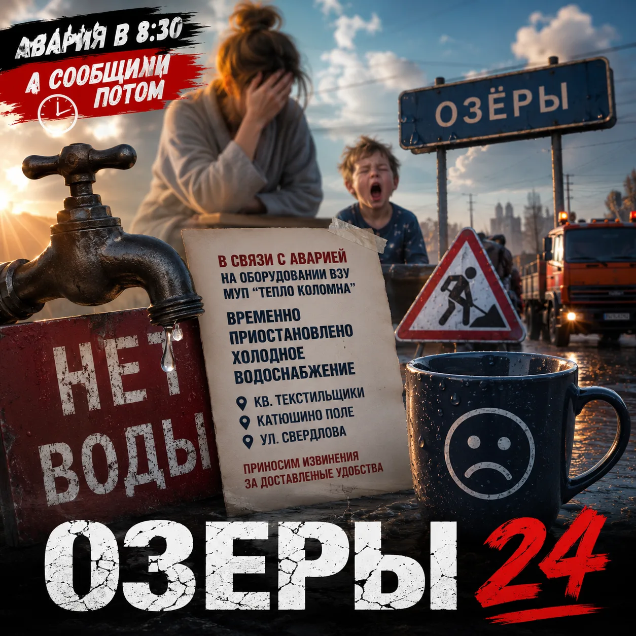 ❗️1 сентября, Текстильщики оставили без воды.