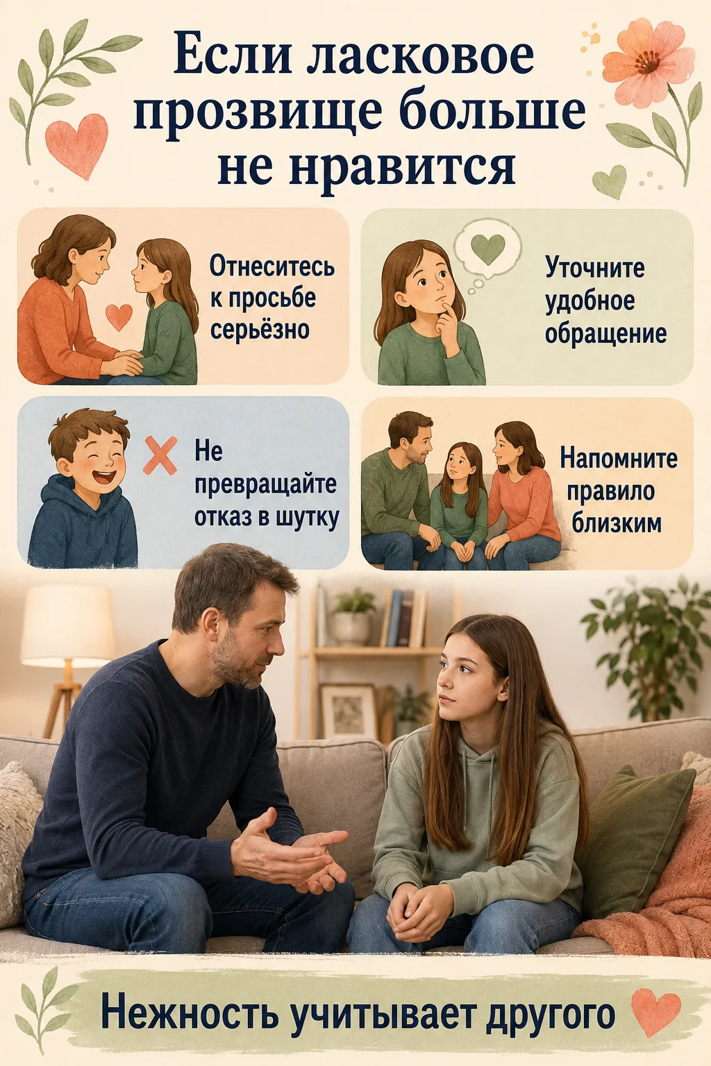 💬 Если ласковое прозвище больше не нравится