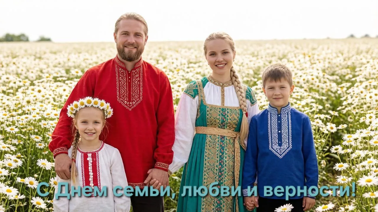 🌼День, когда сердце  поёт особенно громко: с Днём семьи, любви и верности!