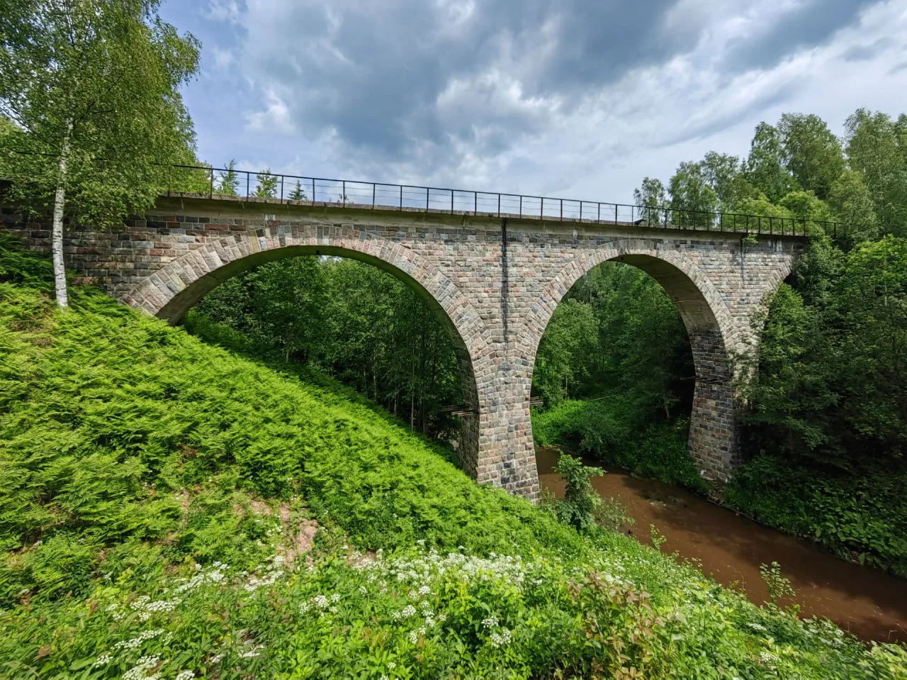 📍Каменный железнодорожный мост через реку Ярынья

Во время Первой Мировой Войны в Российской Импери
