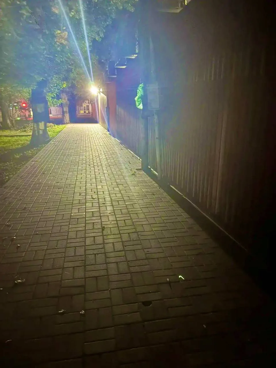 💡 На тротуаре за цветочным рынком стало светлее!