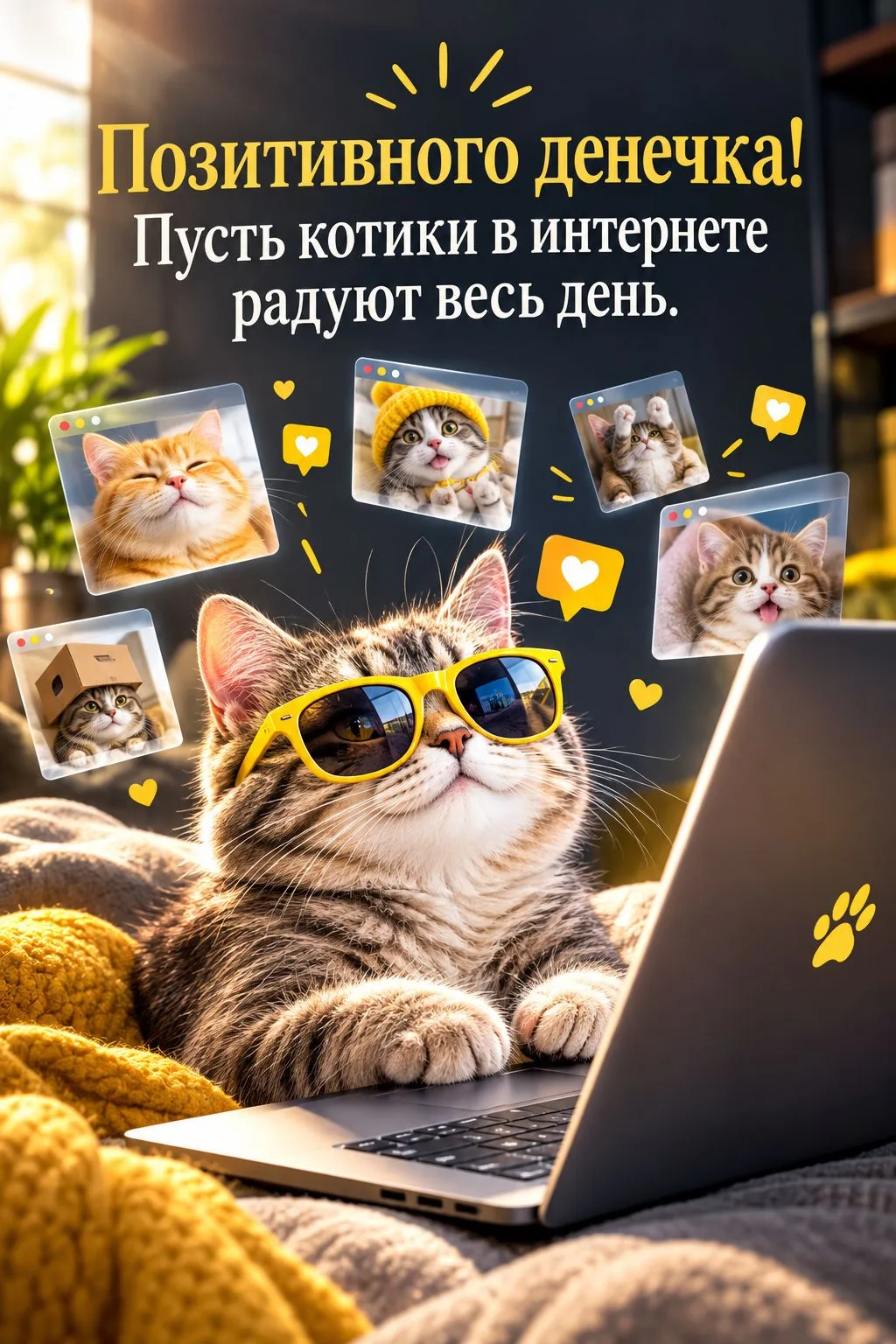 🌞 Красивые Картинки Позитивного денечка с хорошими пожеланиями!