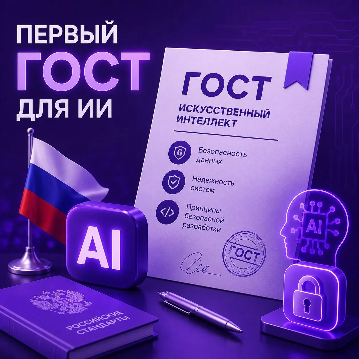 🛡 Россия готовит первый ГОСТ для ИИ