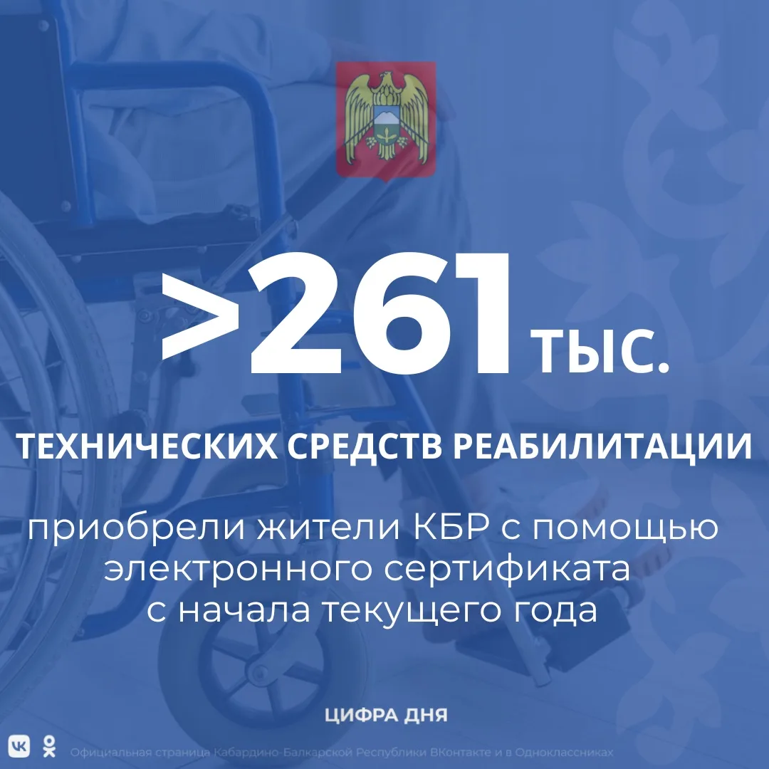 С начала этого года Отделение СФР по Кабардино-Балкарии предоставило гражданам с инвали...