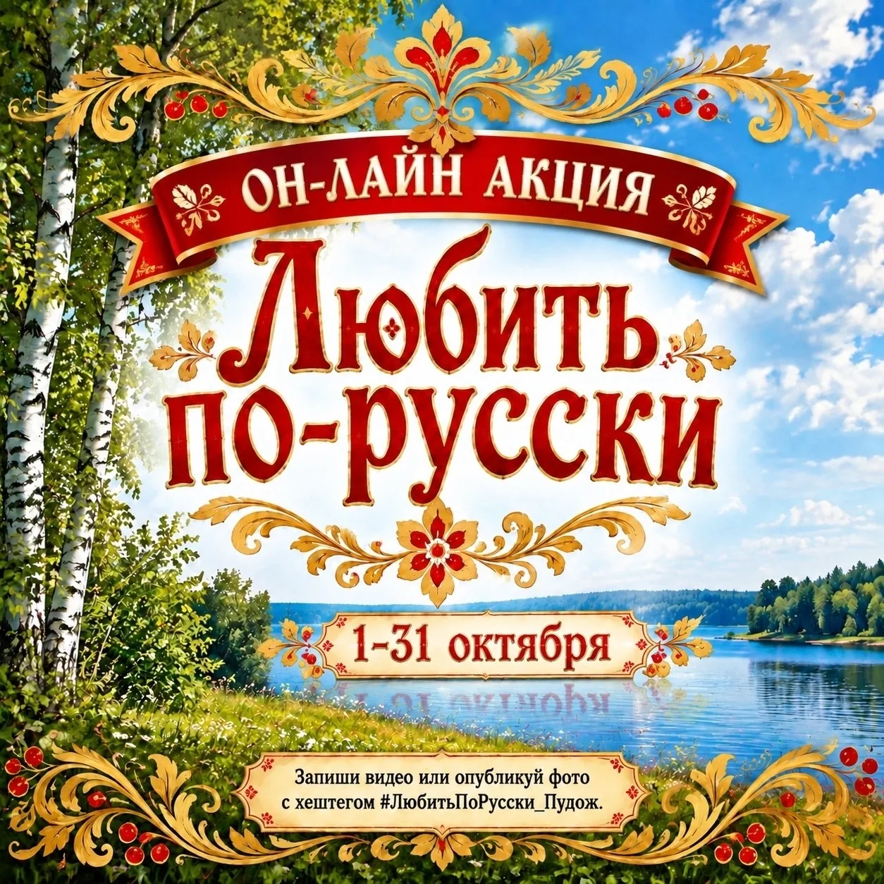 Любить по-русски - это смело, с душой и навсегда!