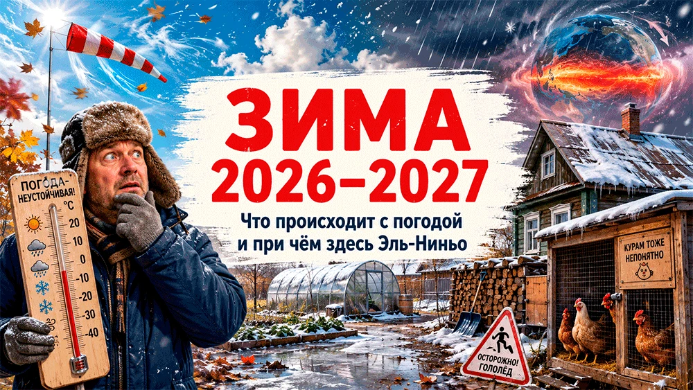 Зима 2026-2027 идёт с сюрпризами – будет ли она лютой, снежной и при чём здесь мощный Э...