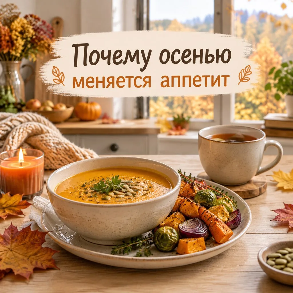 Почему осенью меняется аппетит 🍽️