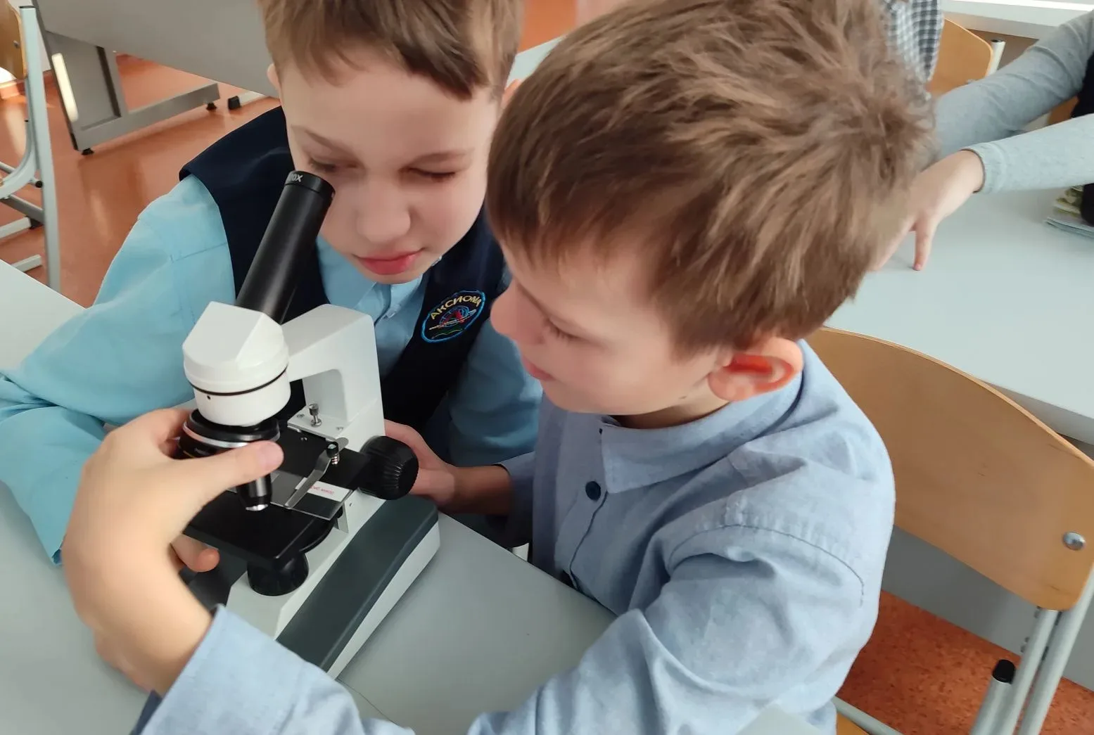 🔬 Микромир в фокусе: шефы-биологи в действии!  Накануне Дня российской науки в Школьном кванториуме 