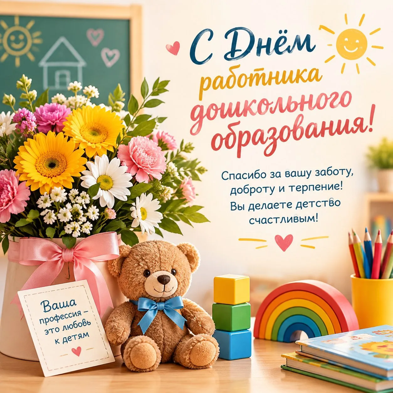 С ДНЁМ ДОШКОЛЬНОГО РАБОТНИКА!