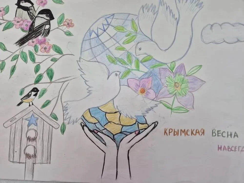 Крымская весна в творчестве детей   В рамках недели искусства и технологии ученики гимназии  выполни
