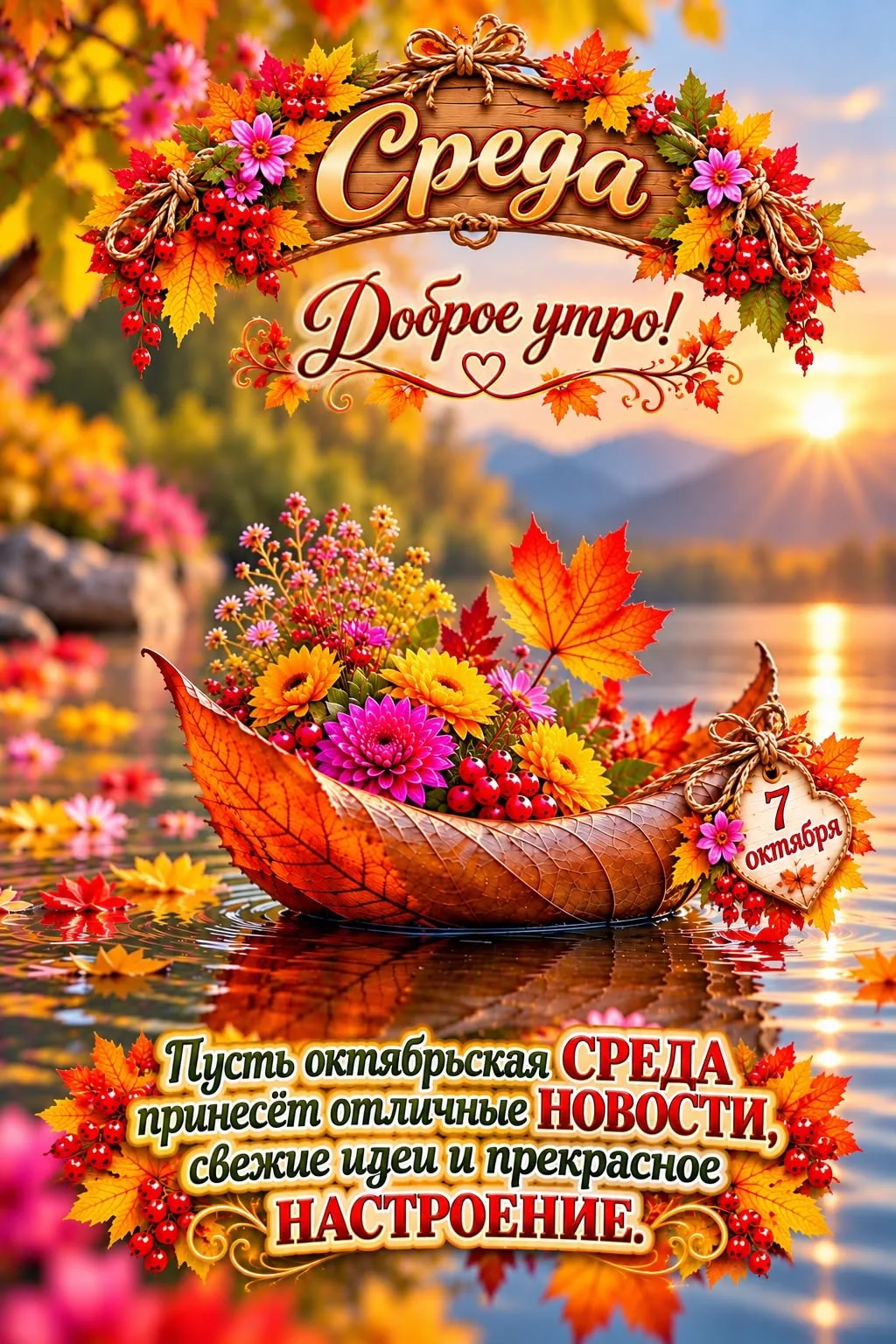 С добрым утром среды!🍂🍁