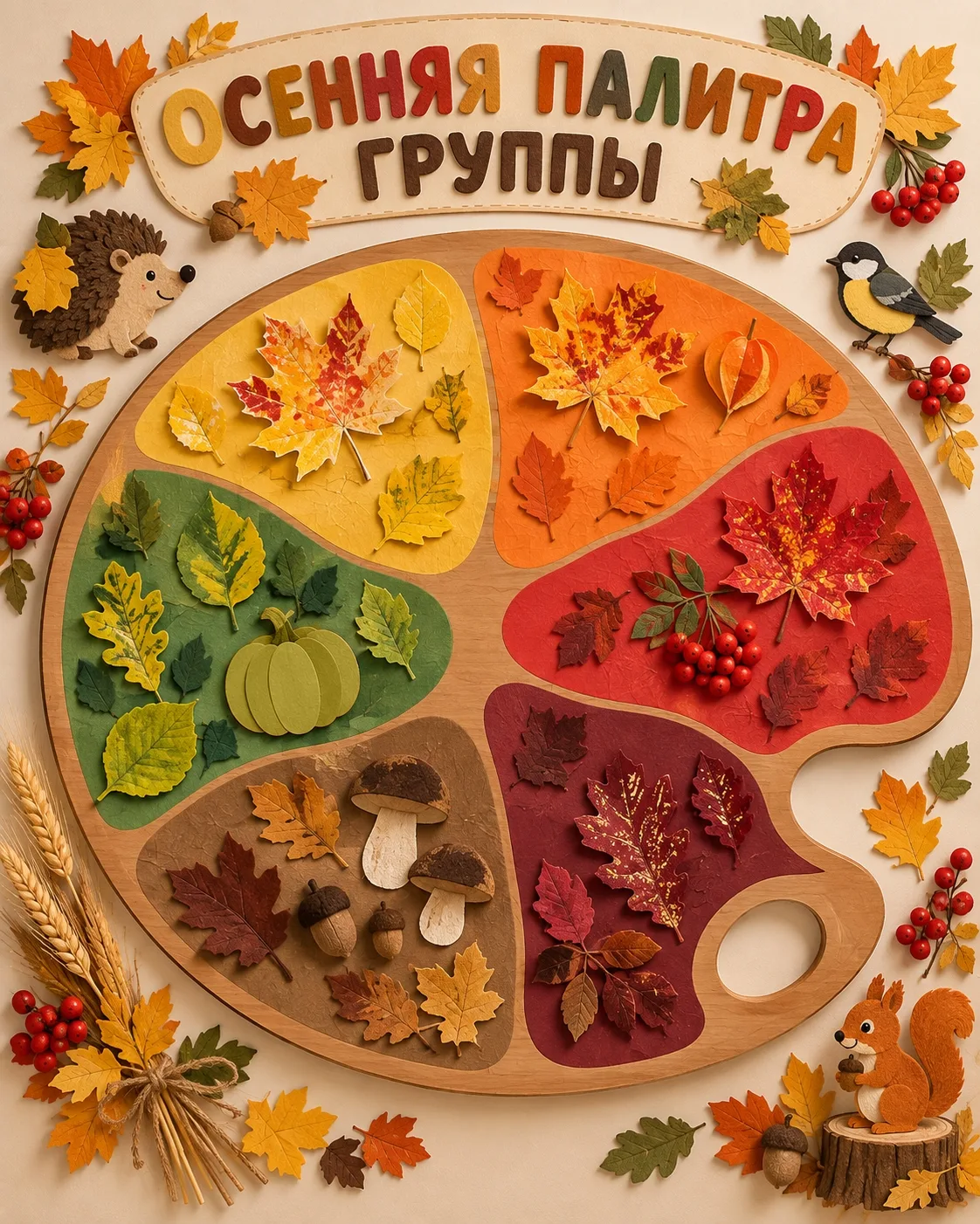 Коллективная работа «Осенняя палитра группы» 🍂