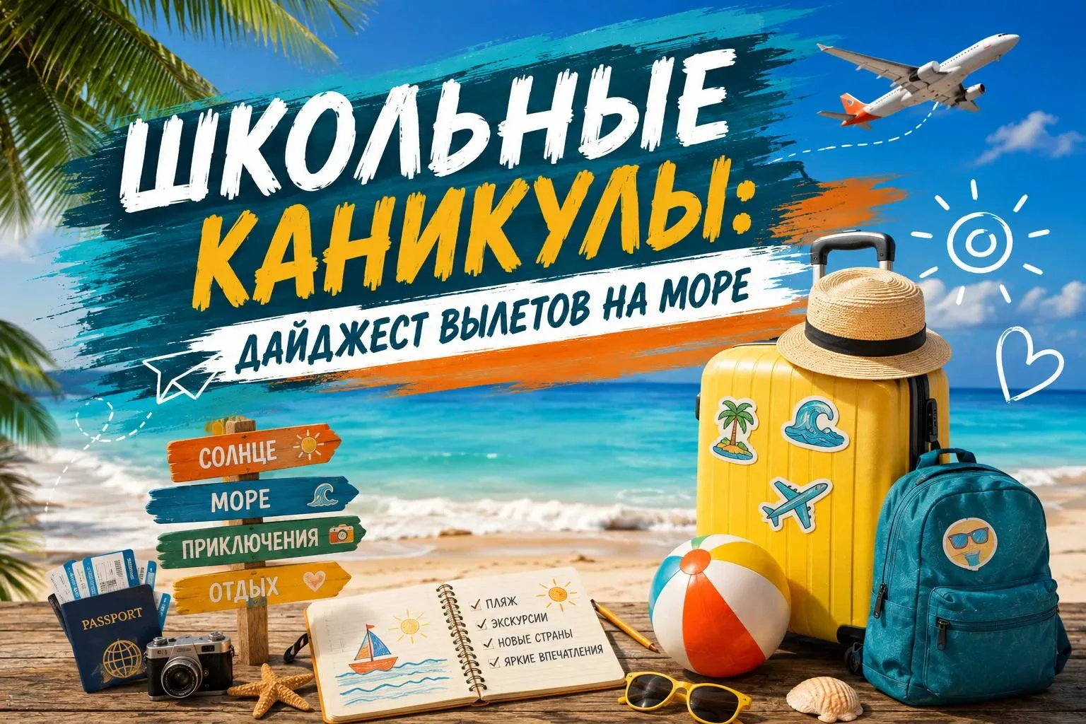 🌴 ШКОЛЬНЫЕ КАНИКУЛЫ: ДАЙДЖЕСТ ВЫЛЕТОВ НА МОРЕ