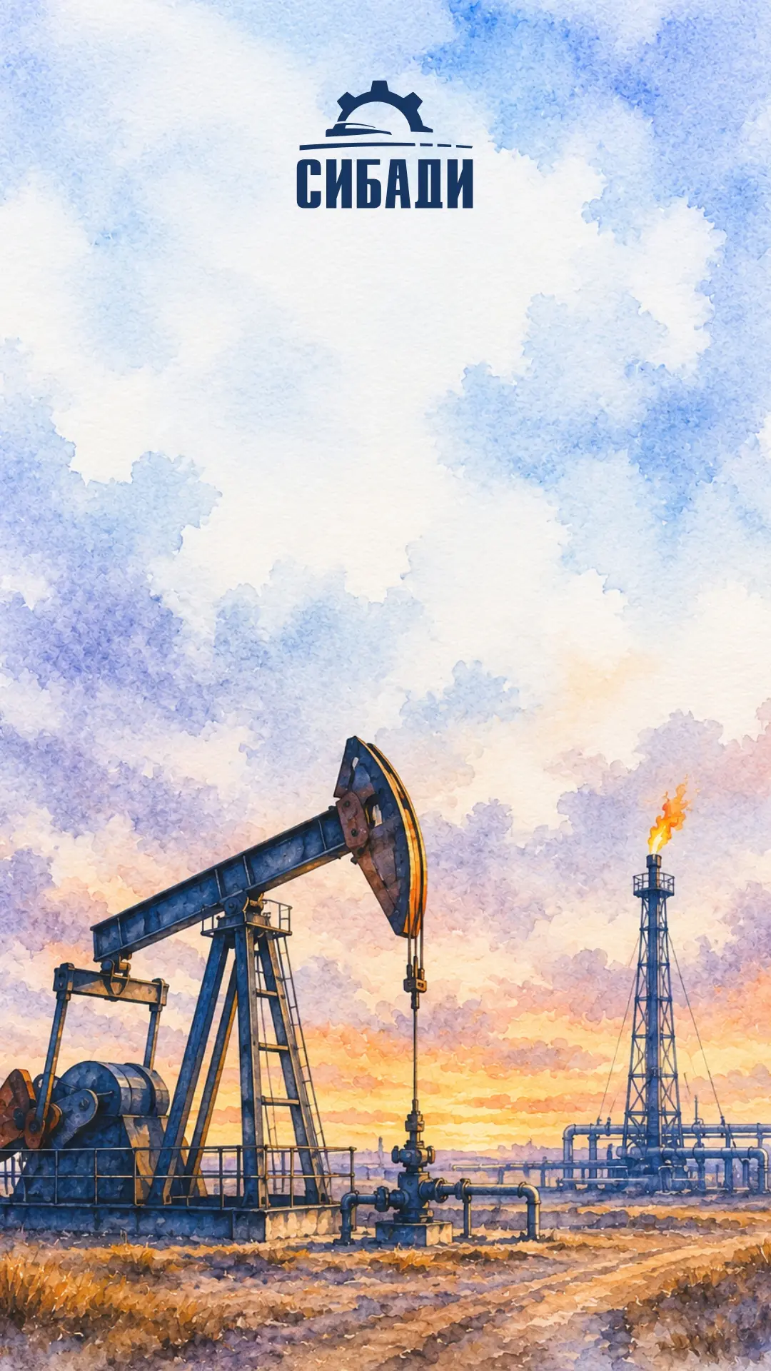 Мы продолжаем нашу акварельную серию, и на этот раз в центре внимания - Нефтегазовое направление Сиб