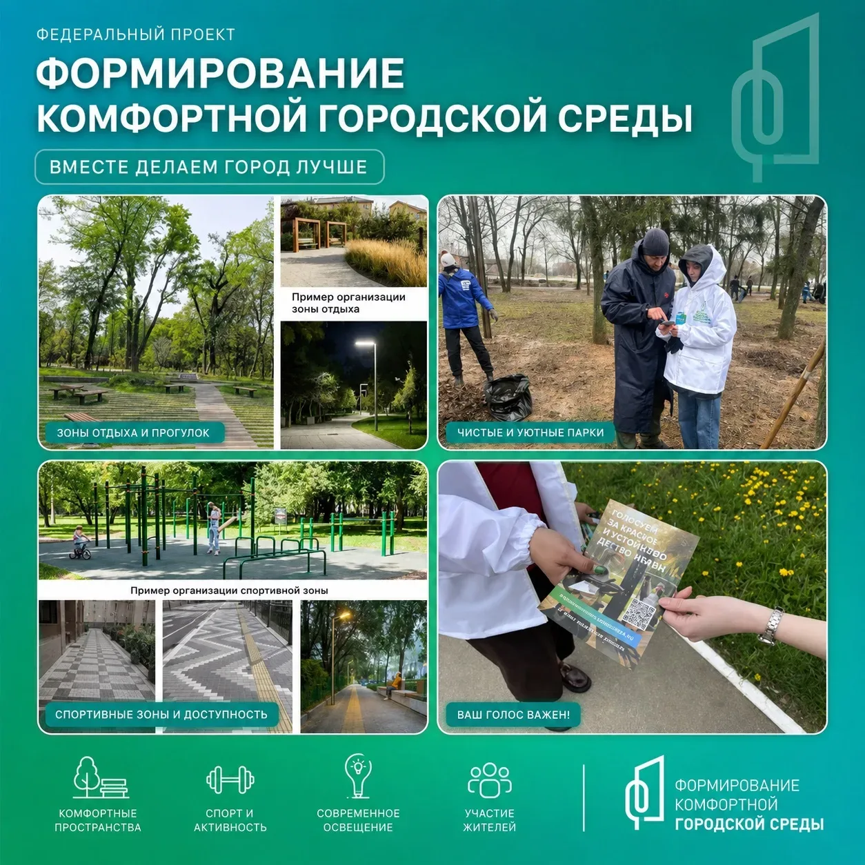 ✨ СПАСИБО ЗА ВАШ ВЫБОР! ГОЛОСОВАНИЕ ПО ПРОЕКТУ «ФОРМИРОВАНИЕ КОМФОРТНОЙ ГОРОДСКОЙ СРЕДЫ» ЗАВЕРШЕНО ✨