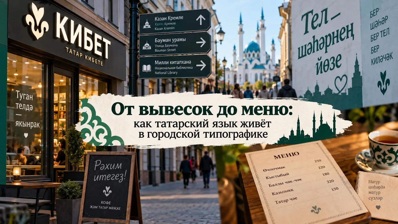 🏙️ Как татарский язык меняет облик Казани?