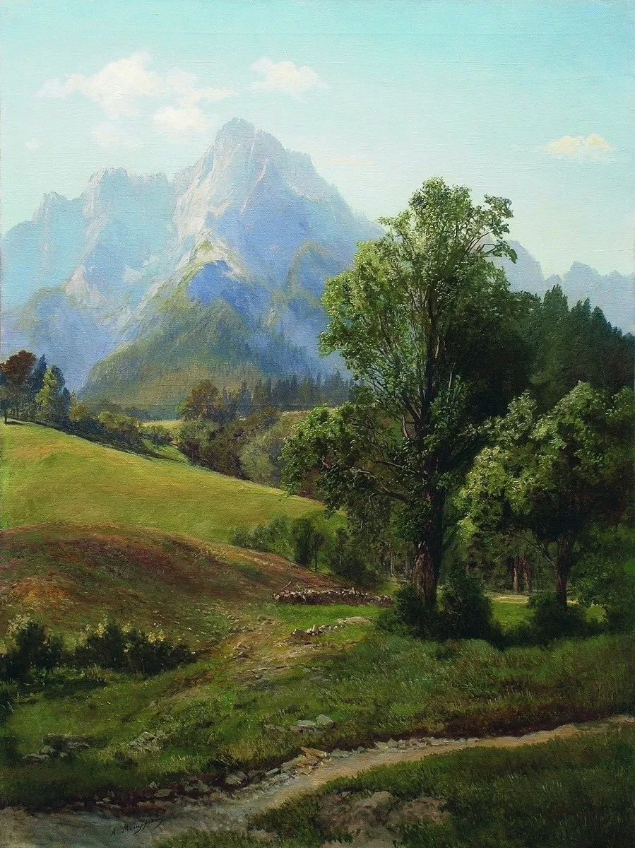 "Альпийский пейзаж", 1880-е