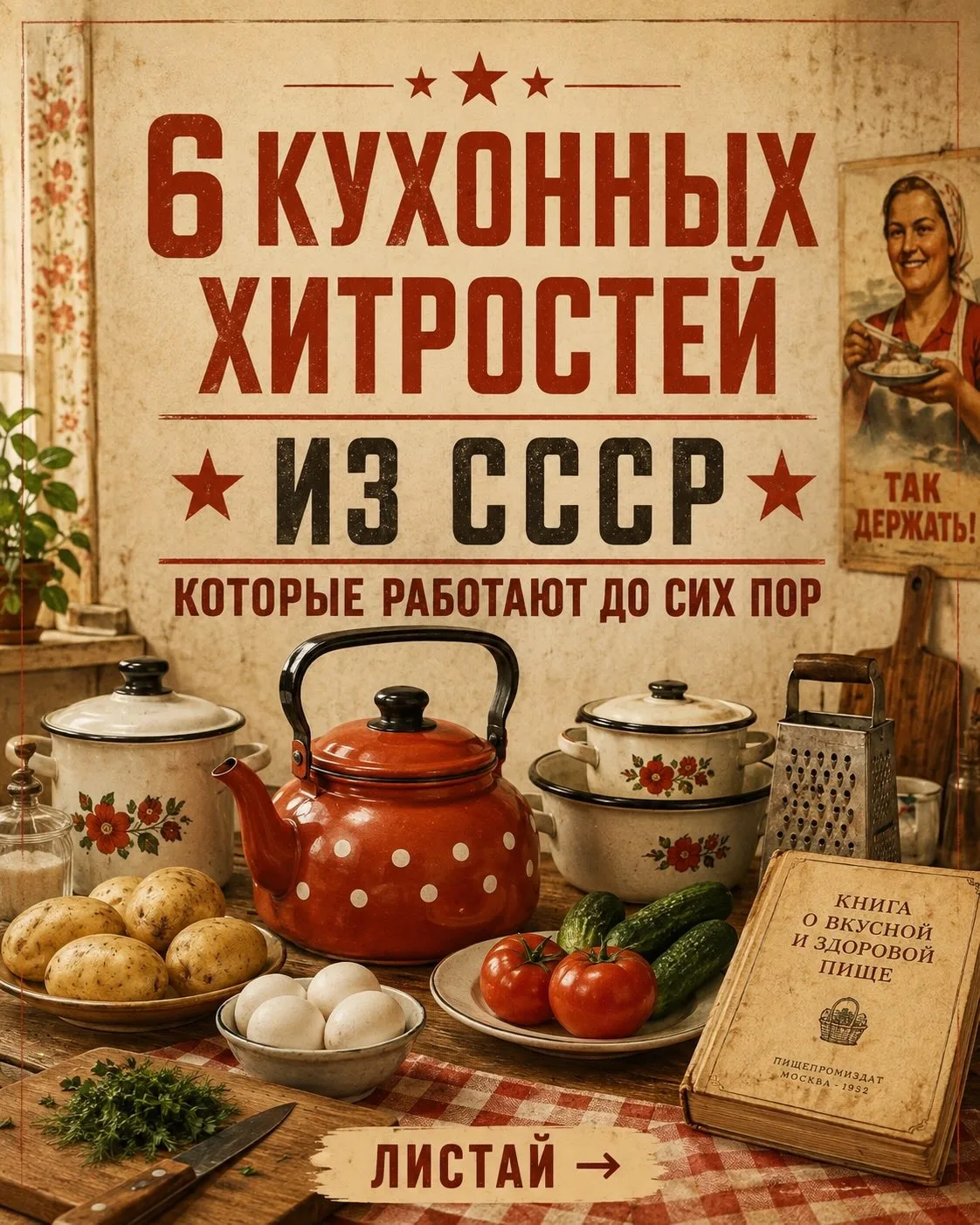 🍽️6 кухонных хитростей из СССР