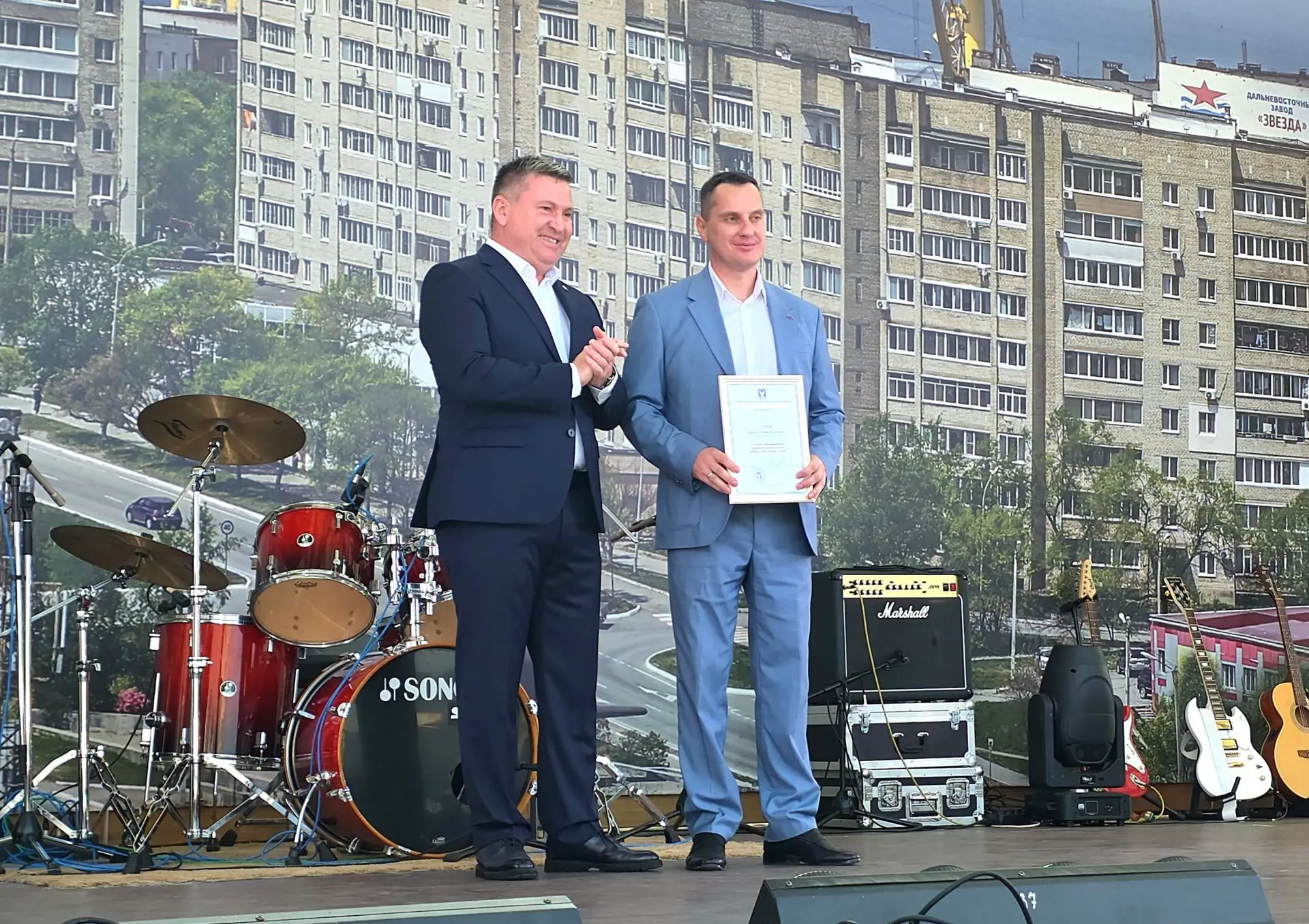 Сегодня на торжественном мероприятии, посвящённом Дню города Большой Камень, Почетной г...
