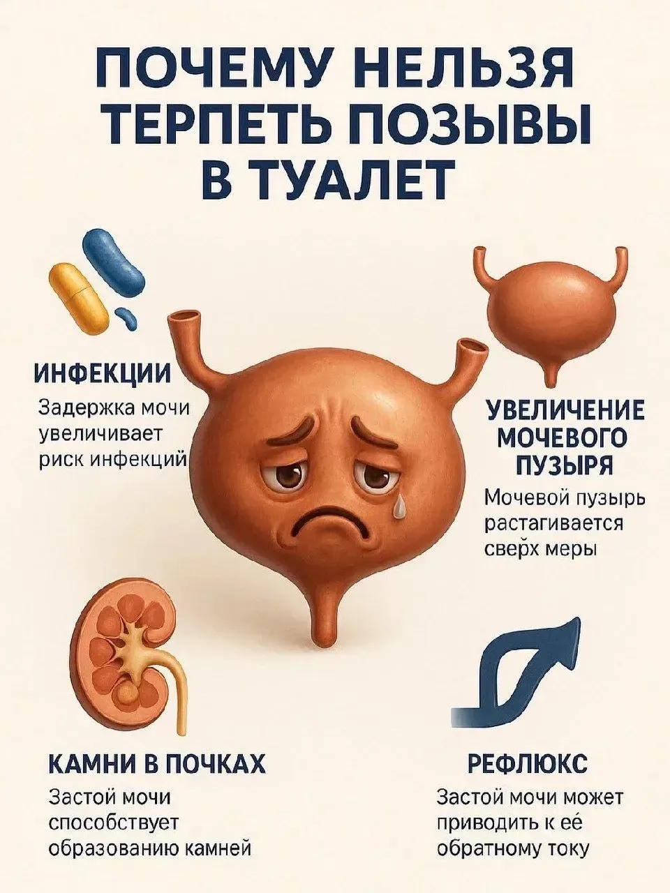 Почему нельзя терпеть в туалет? 🛑🚽