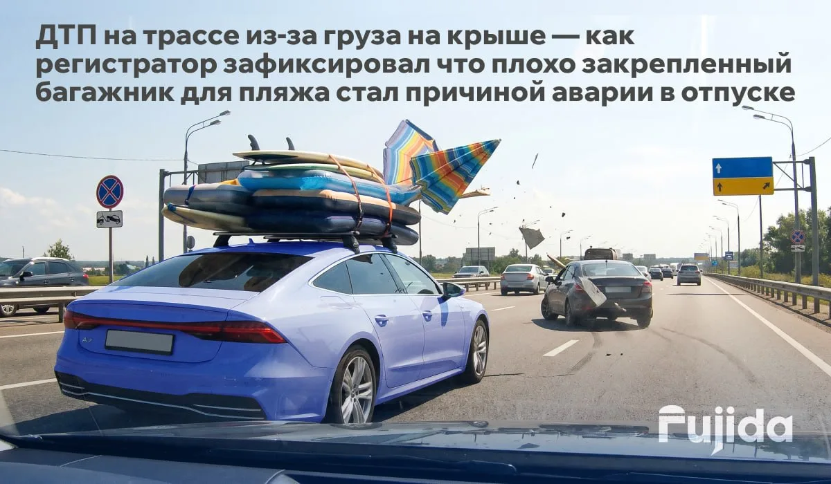 Шезлонг с крыши — и три машины в ДТП. Как это вышло?