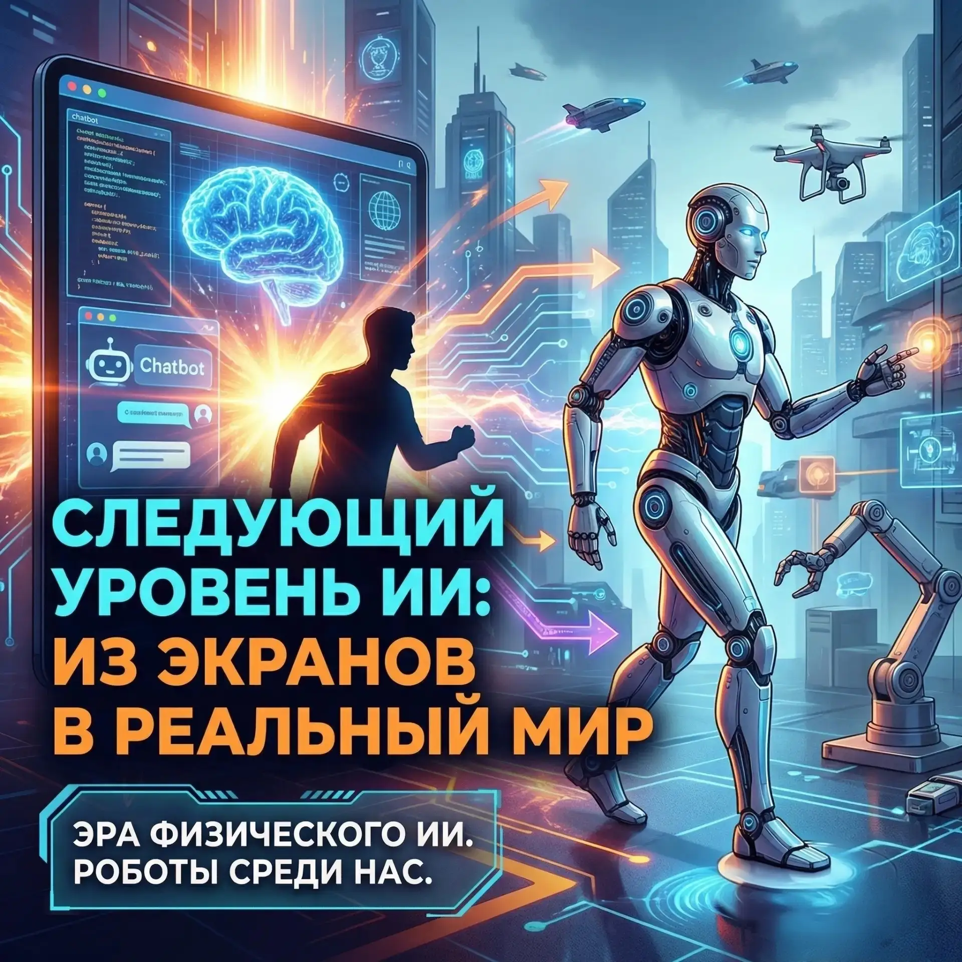 ​🤖 Следующий уровень ИИ: из экранов в реальный мир  ​Индустрия выходит за рамки привычных чат-ботов: