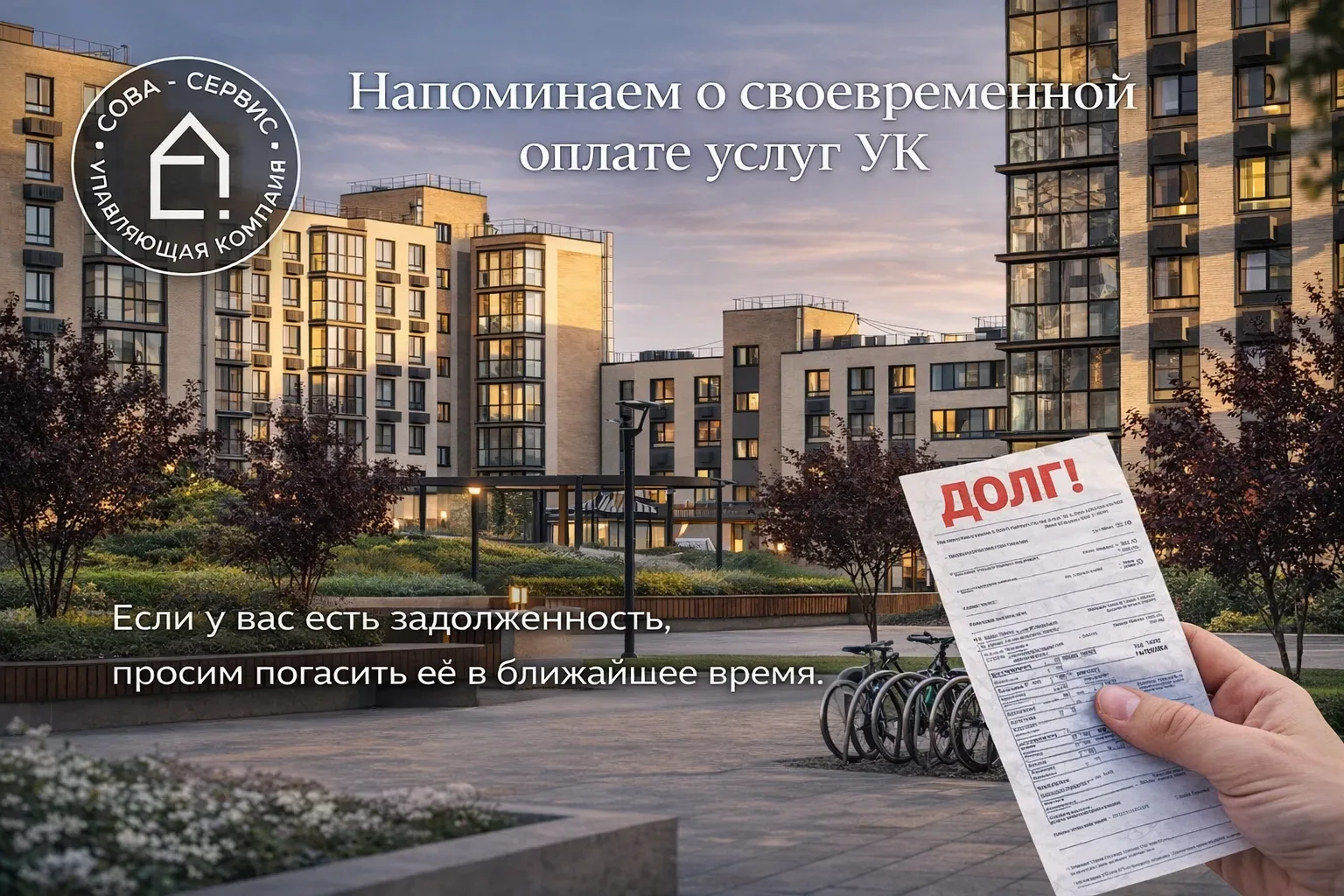 Уважаемые жители ЖК «Пульс» и КП «Легенда»!