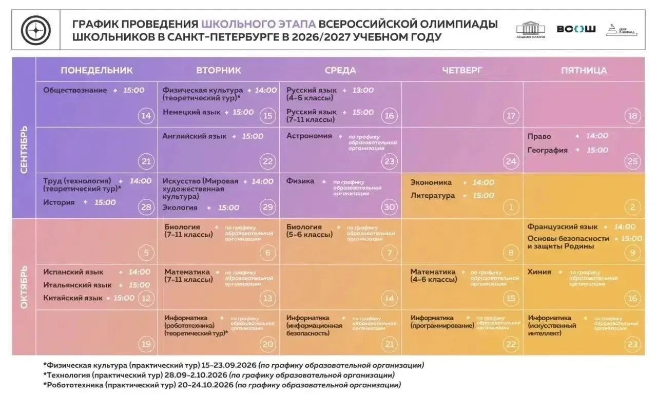 👨‍🎓 Совсем скоро стартует школьный этап ВсОШ 2026-2027 учебного года 🚀