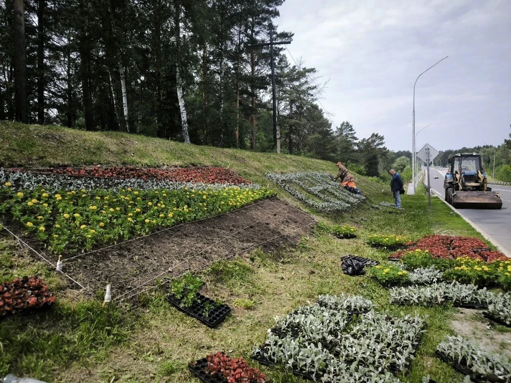 Работники нашего предприятия продолжают украшать наш город цветами. 🌺