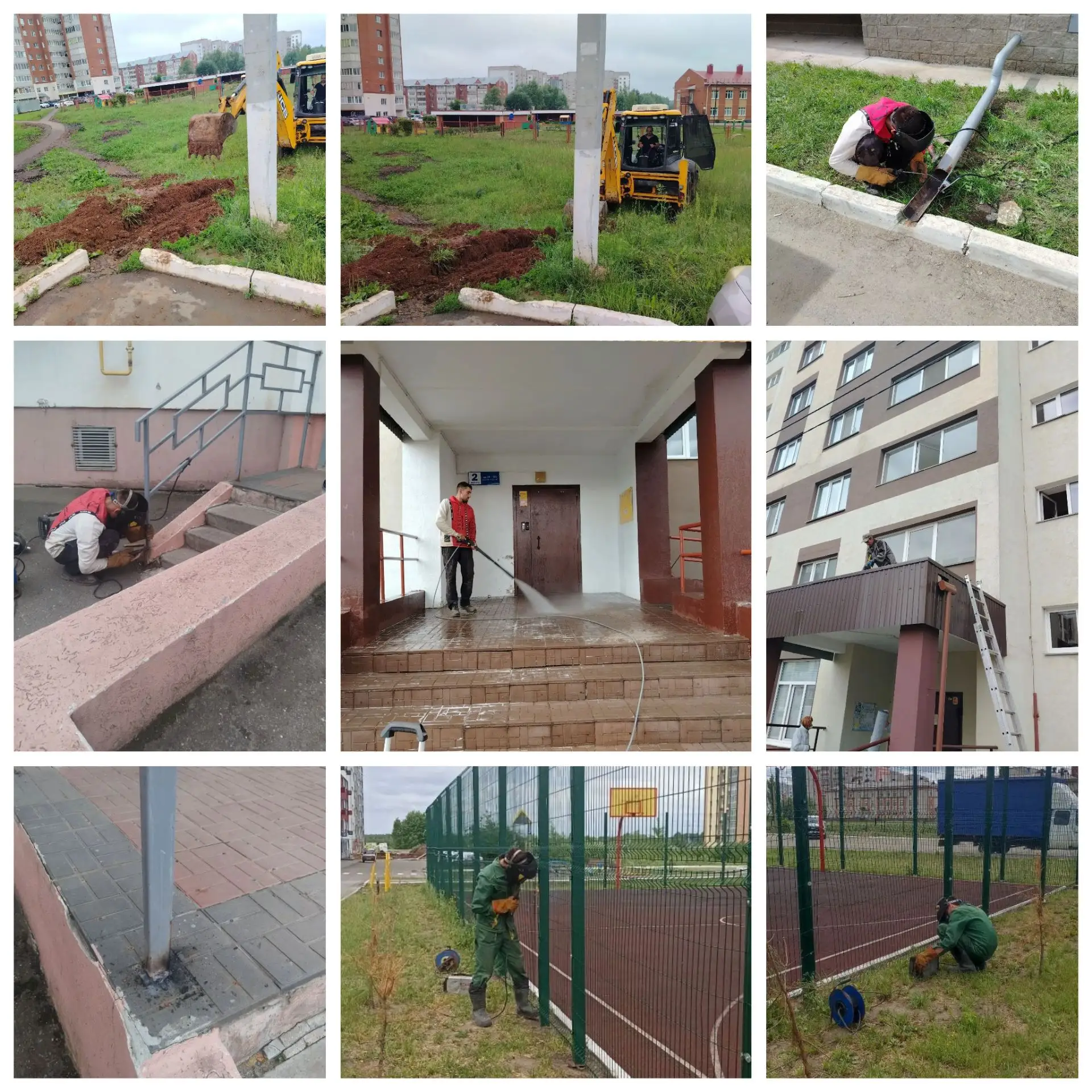 Отчёт о проделанной работе на разных адресах: