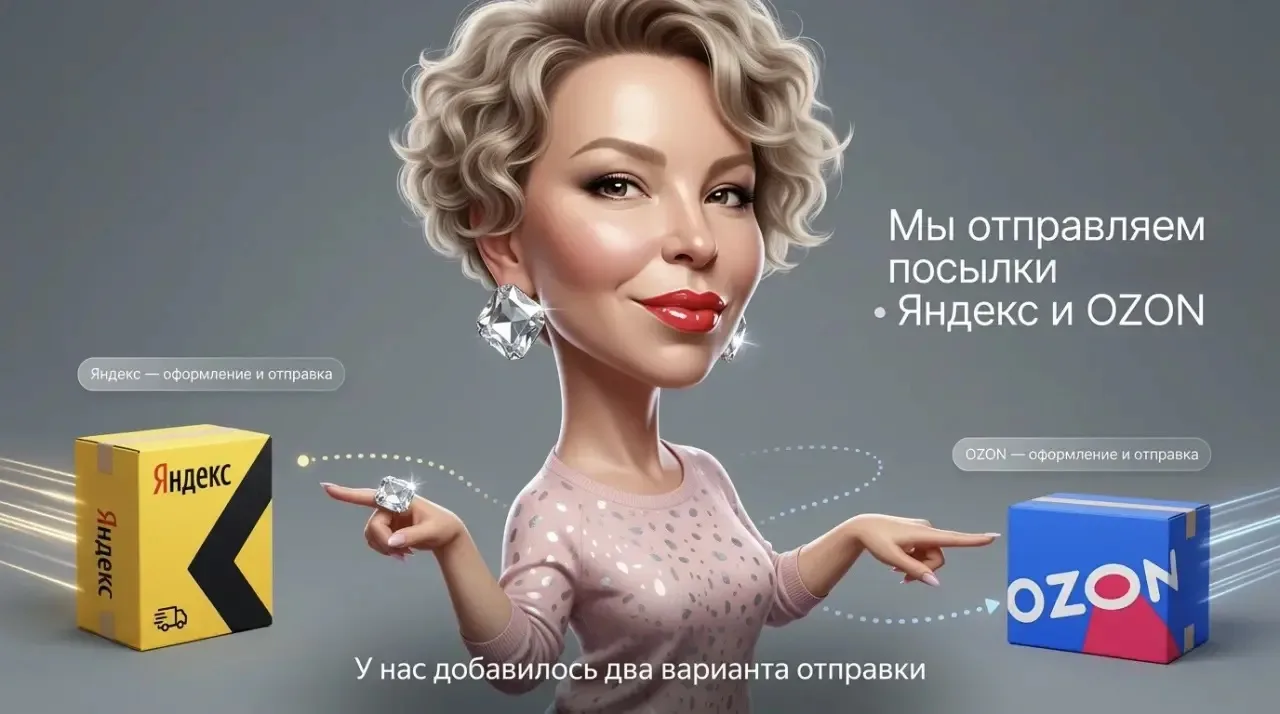 Теперь наши заказы летят к вам не только через Почту России и CDEK, но и через Ozon и Я...