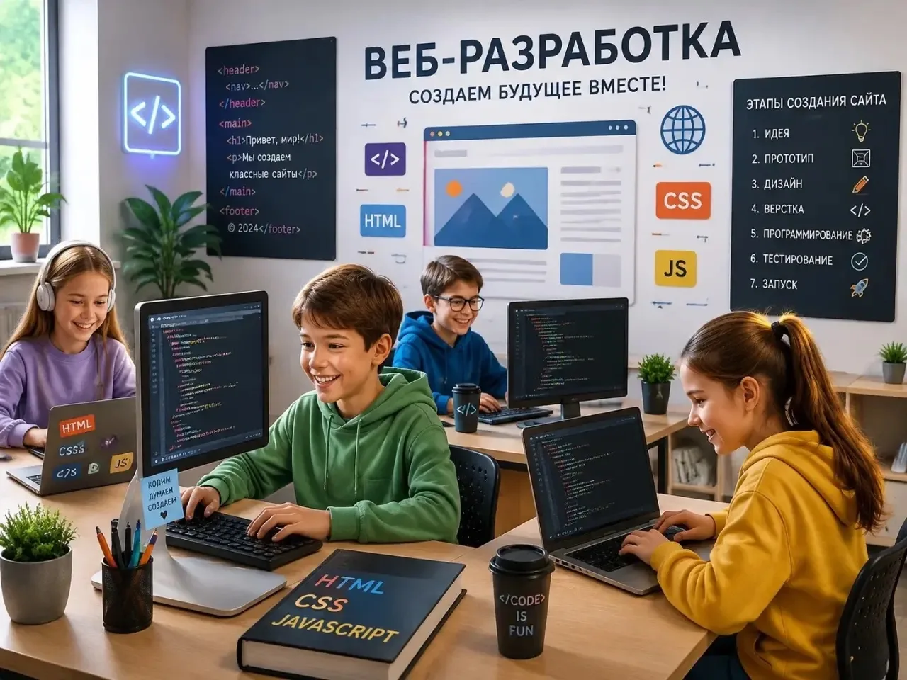 🌐✨ Присоединяйся к направлению «Веб-разработка» в Квант ОМК! ✨🌐
