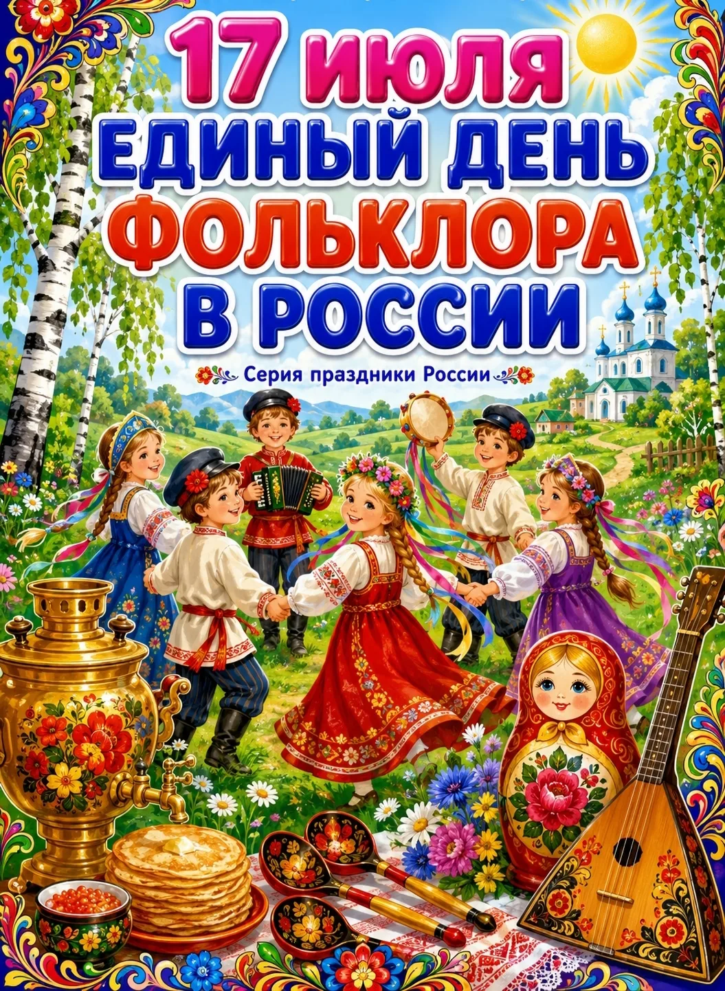 17 июля в России отмечается Единый день фольклора. 🎻🥁🪗
🎺Этот праздник был учреждён в 2022 году п