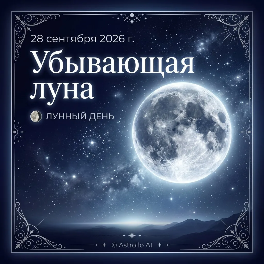 🌖 Убывающая луна  |  17-й лунный день