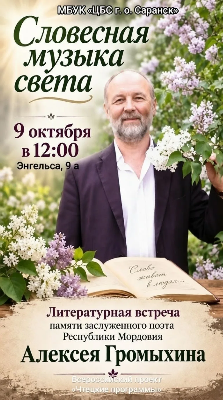 📍Центральная городская библиотека приглашает 9 октября к 12:00 всех ценителей литерату...